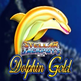Dolphin Gold with Stellar Jackpots slot icon by Lightning Box Game, available at Wettson Casino