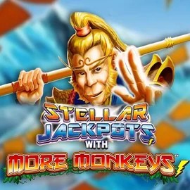 Stellar Jackpots with More Monkeys by Lightning Box Game, showcased at wettsoncasinoo.com – game logo